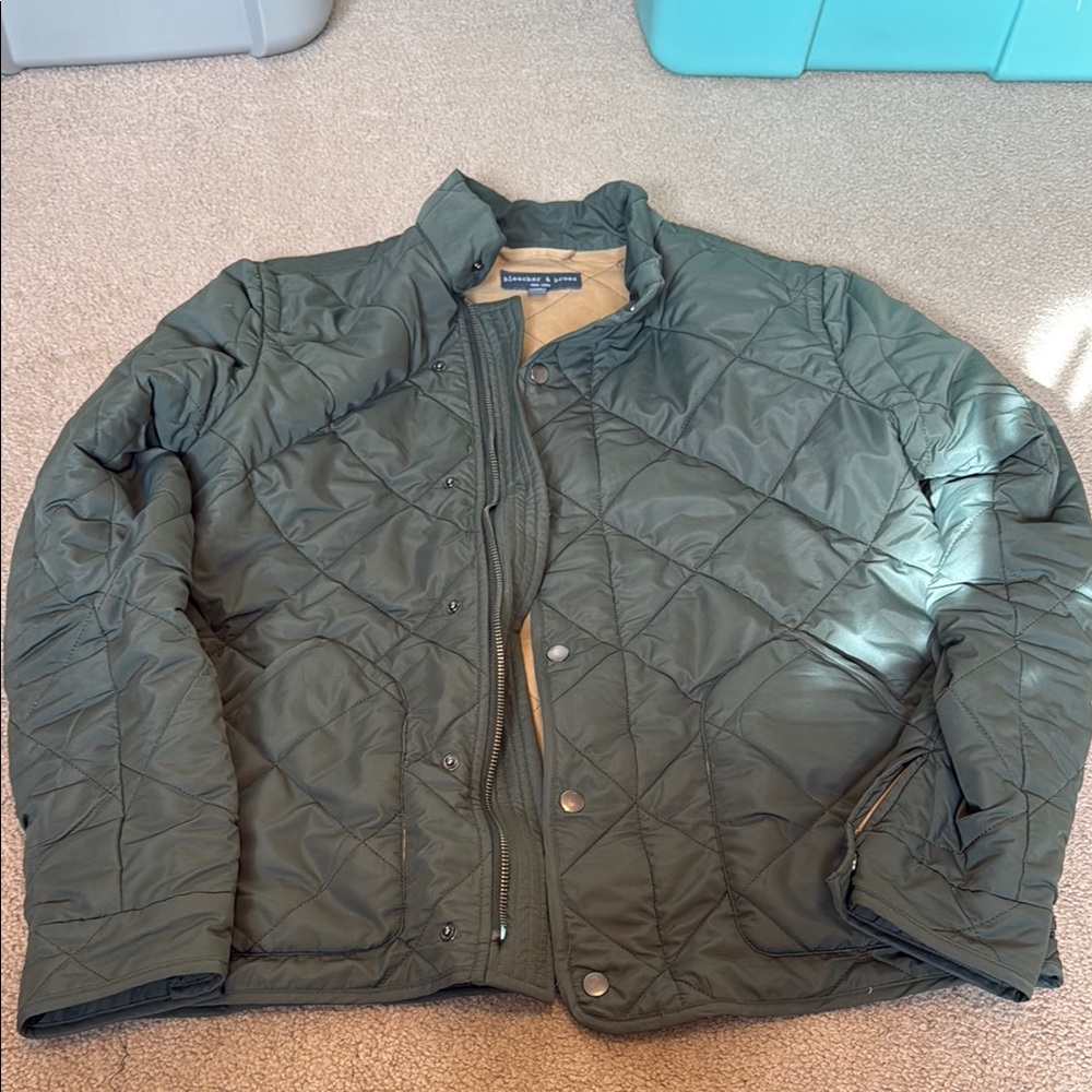 Bleeker & Broad Men's Quilted Jacket - Green